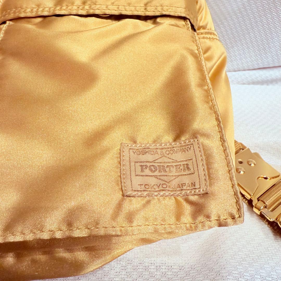 【希少】POTER タンカー　ビームス　ユナイテッドアローズ　金色　ボディバッグ