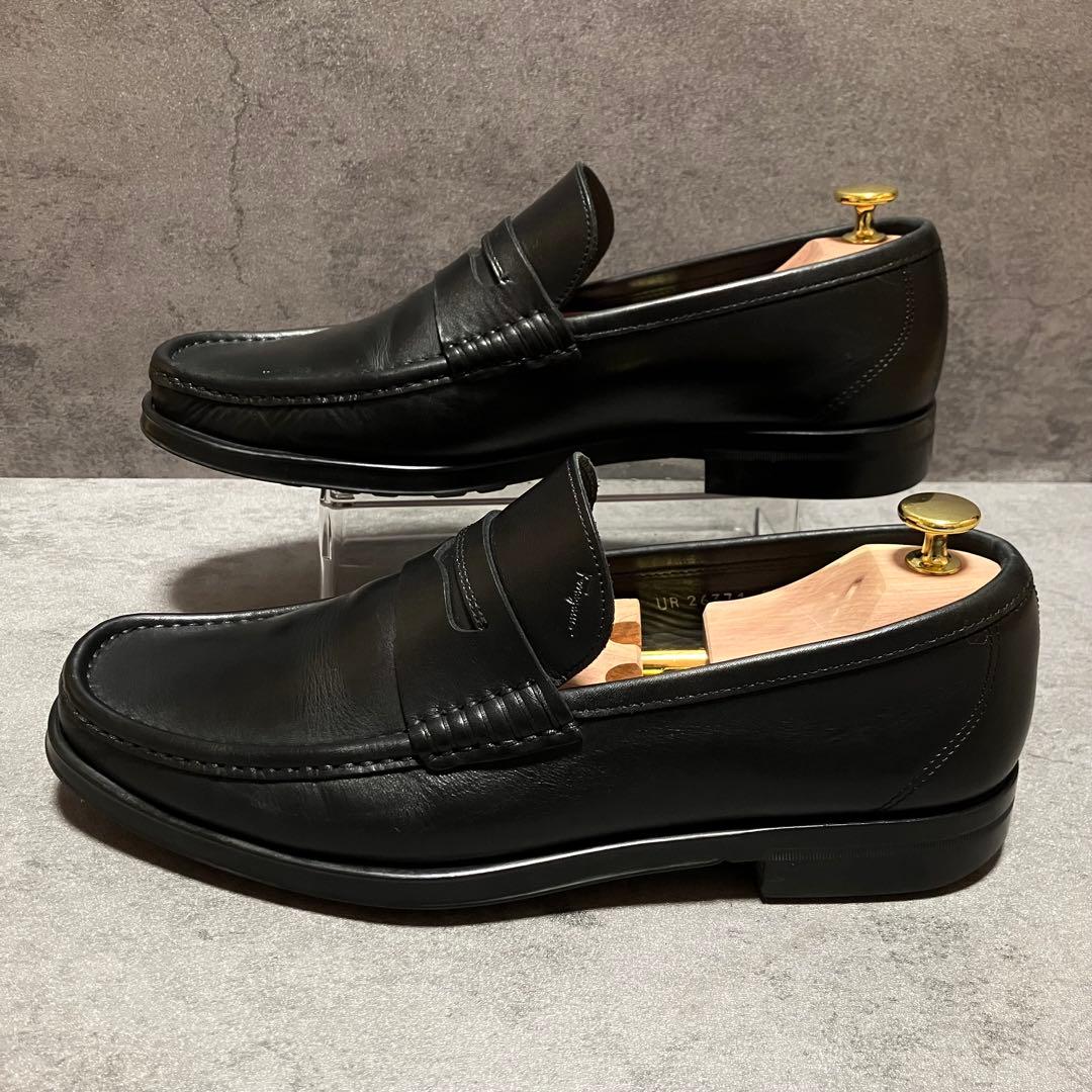 美品　フェラガモ　ローファー　スリッポン　ガンチーニ　ブラック　2198