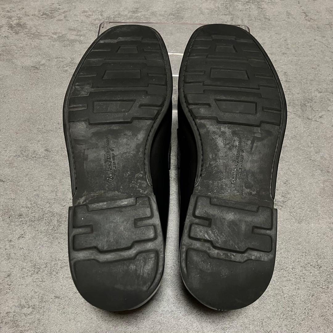 美品　フェラガモ　ローファー　スリッポン　ガンチーニ　ブラック　2198