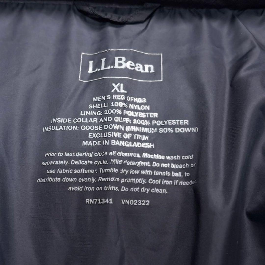 エルエルビーン LLBean ダウンジャケット XL ブラック フード