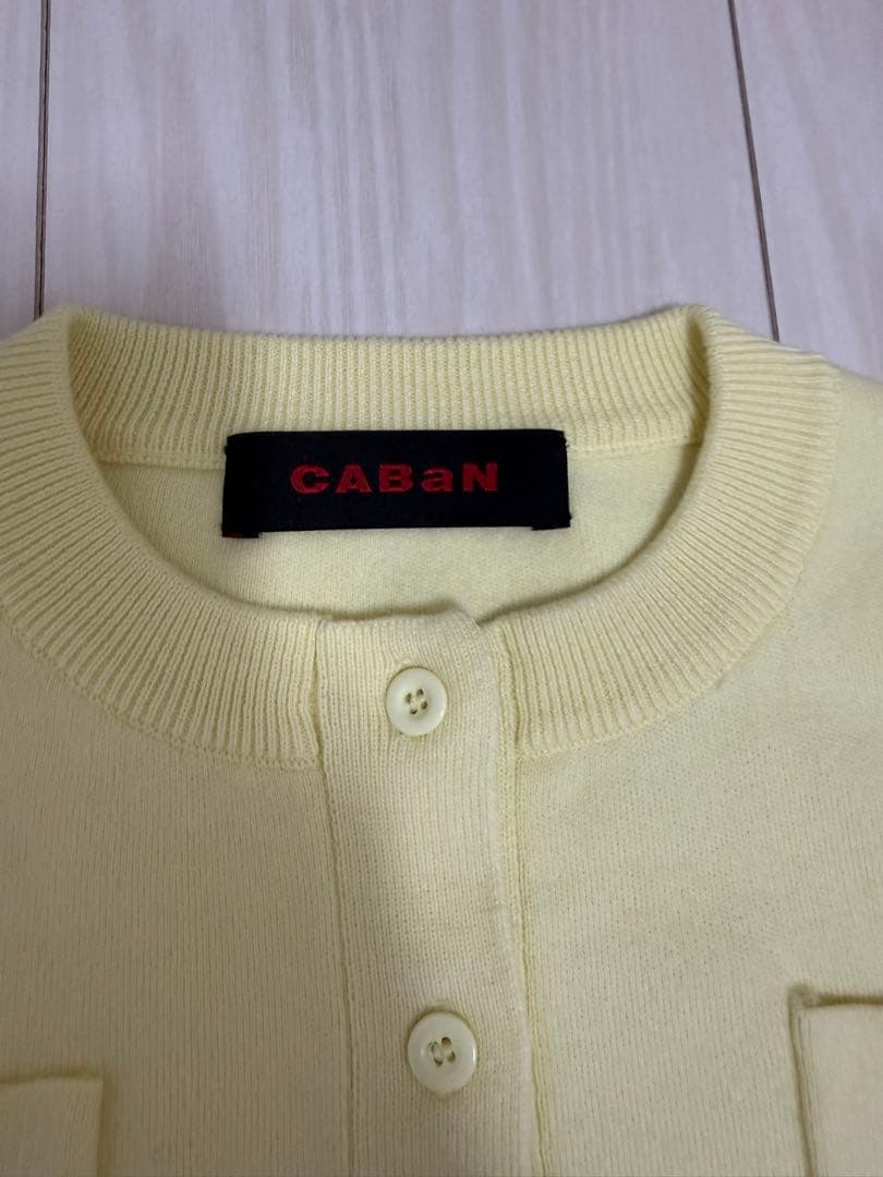 コットンカシミヤ クルーネックカーディガン