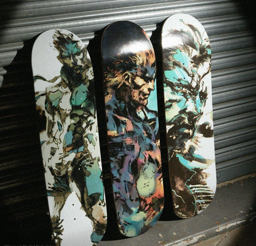 HUF　メタルギア　スケートボード　デッキ　新品　未開封　MGS ハフ