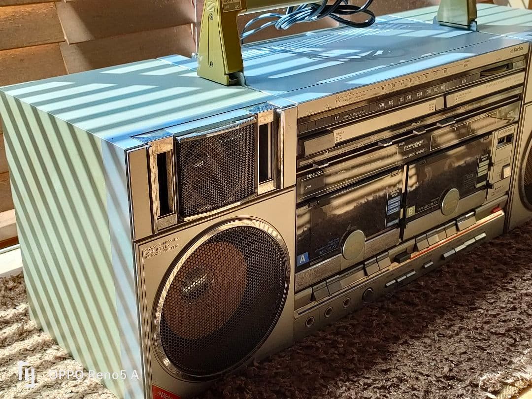 【最終値下げ】【希少】VICTOR ビクター PC-WR300 Wラジカセ 昭和