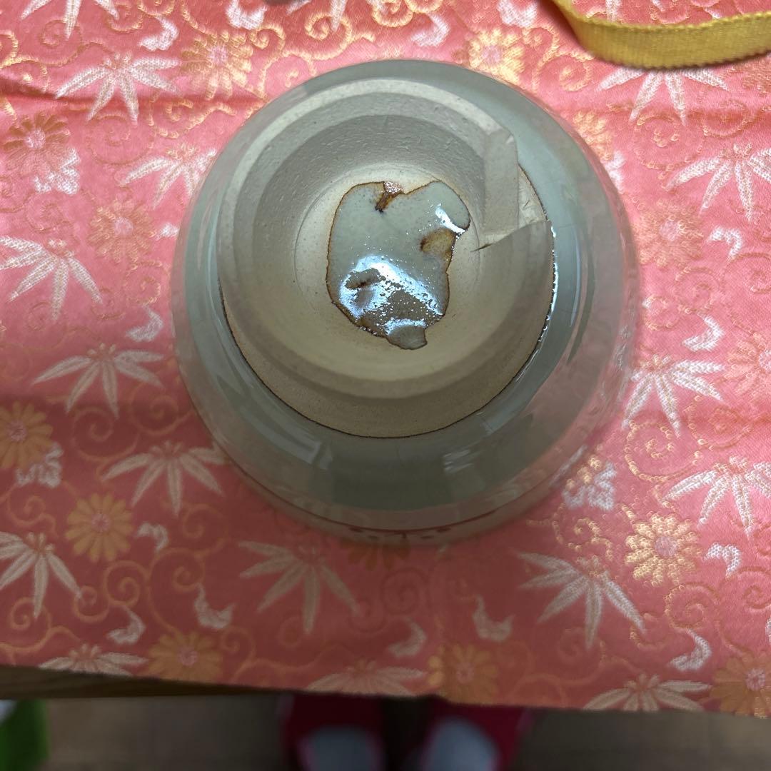 茶道具茶碗  赤膚焼  大塩昭山造  奈良絵