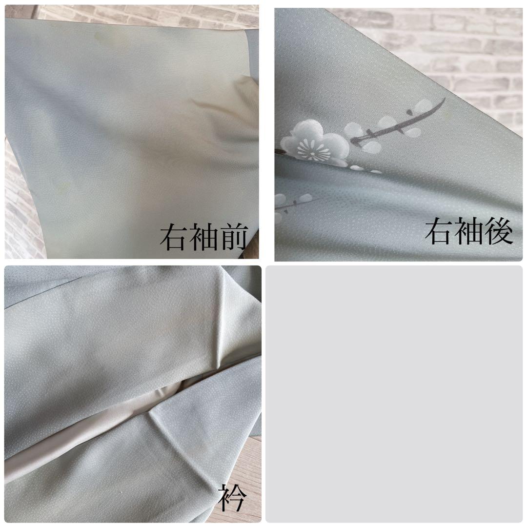訪問着　フルセット　桜の木　手書き　手刺繍　着物　H2