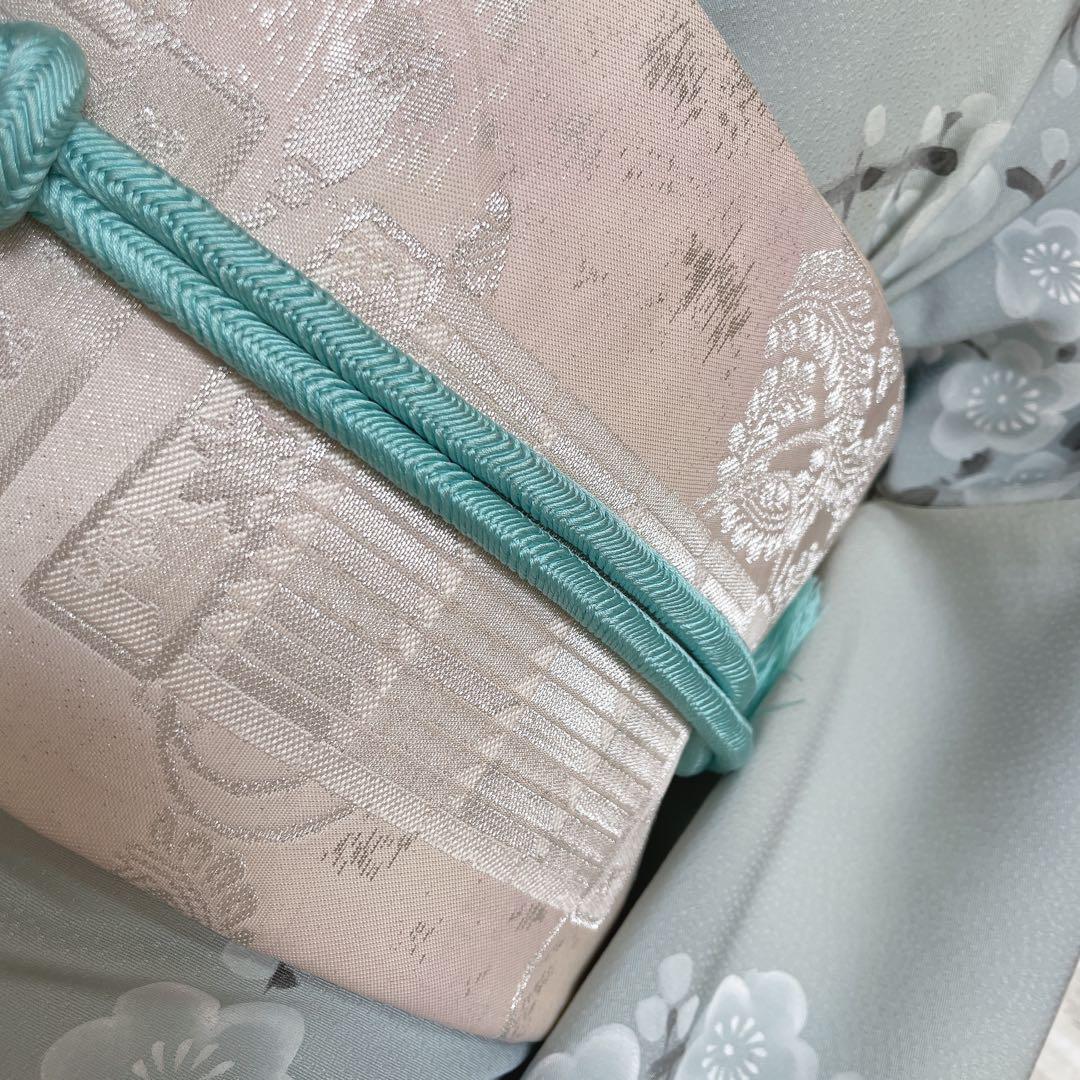 訪問着　フルセット　桜の木　手書き　手刺繍　着物　H2