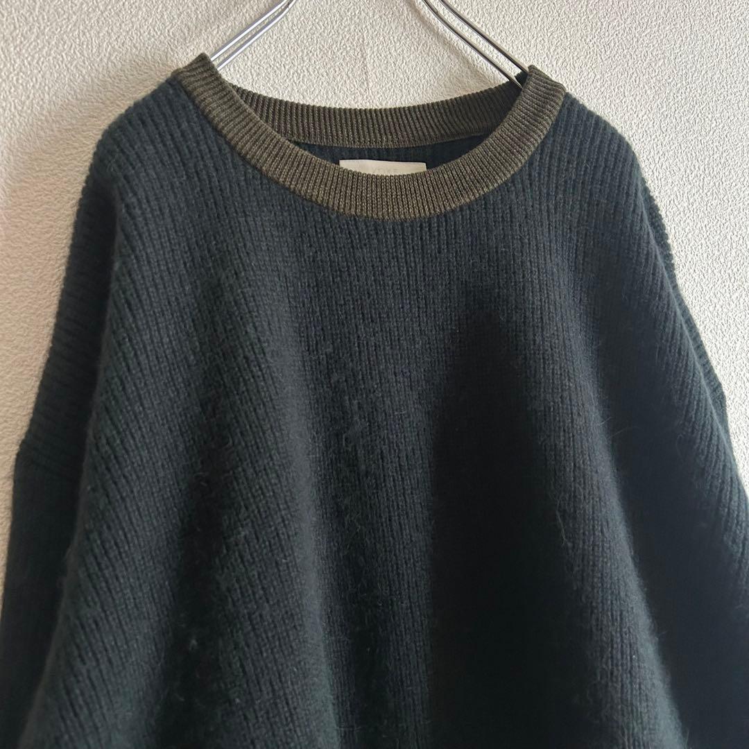 YOKE ヨーク ドッキングニット ベイビーアルパカ ウール グリーン