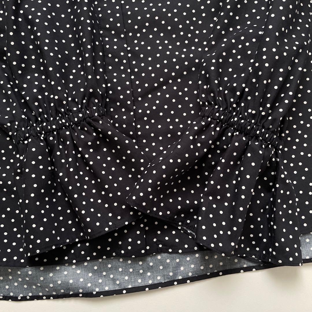 未使用近　ユナイテッドアローズ　フリルカラー フレアスリーブ ブラウス