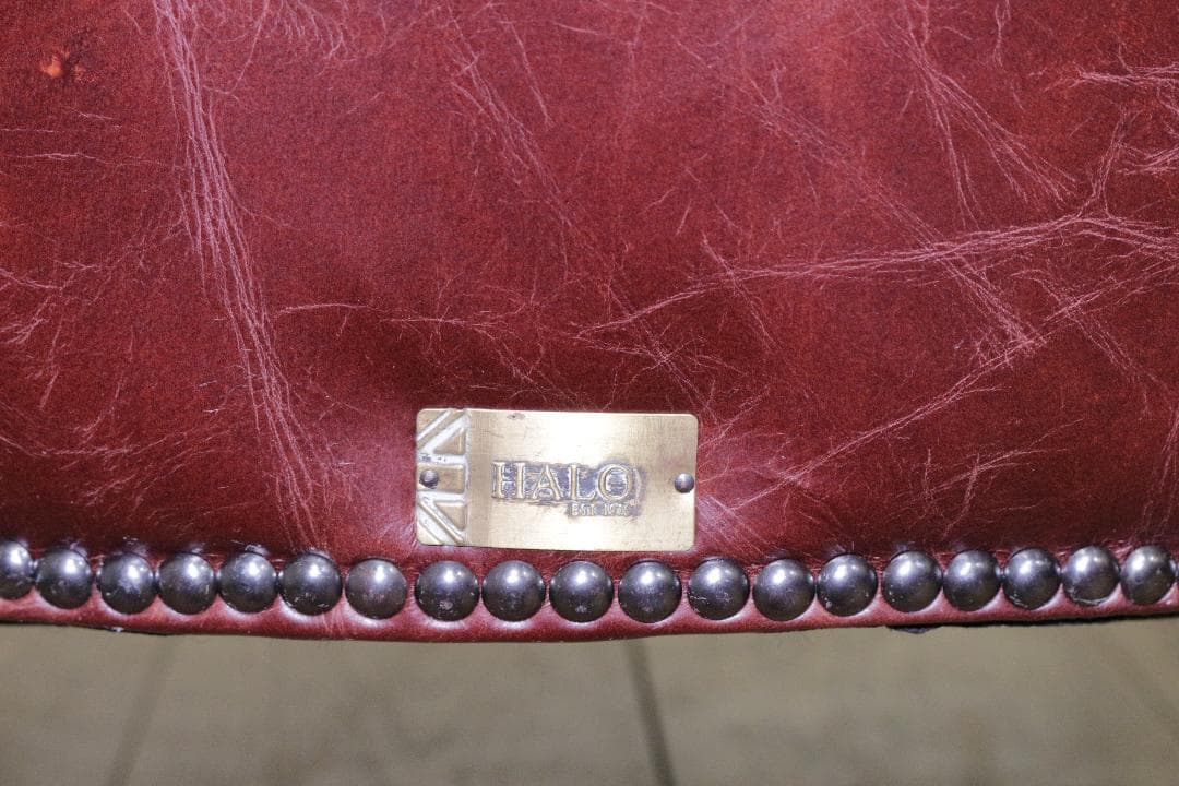 HALOハロ★アスプルンド★総本革張り★キリム座面★鋲打ち★シングルソファ★