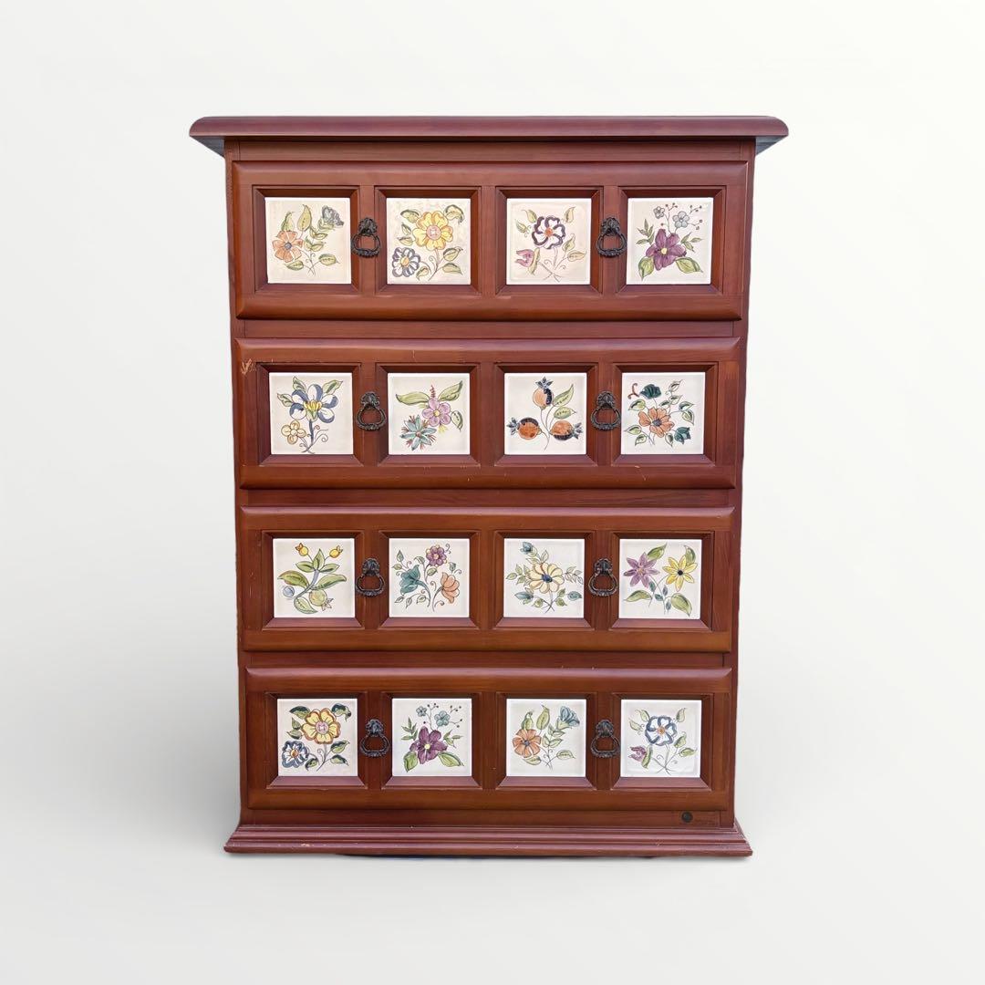 ACTUS アクタス バレンシア チェスト タイル スペイン 天然木 廃盤