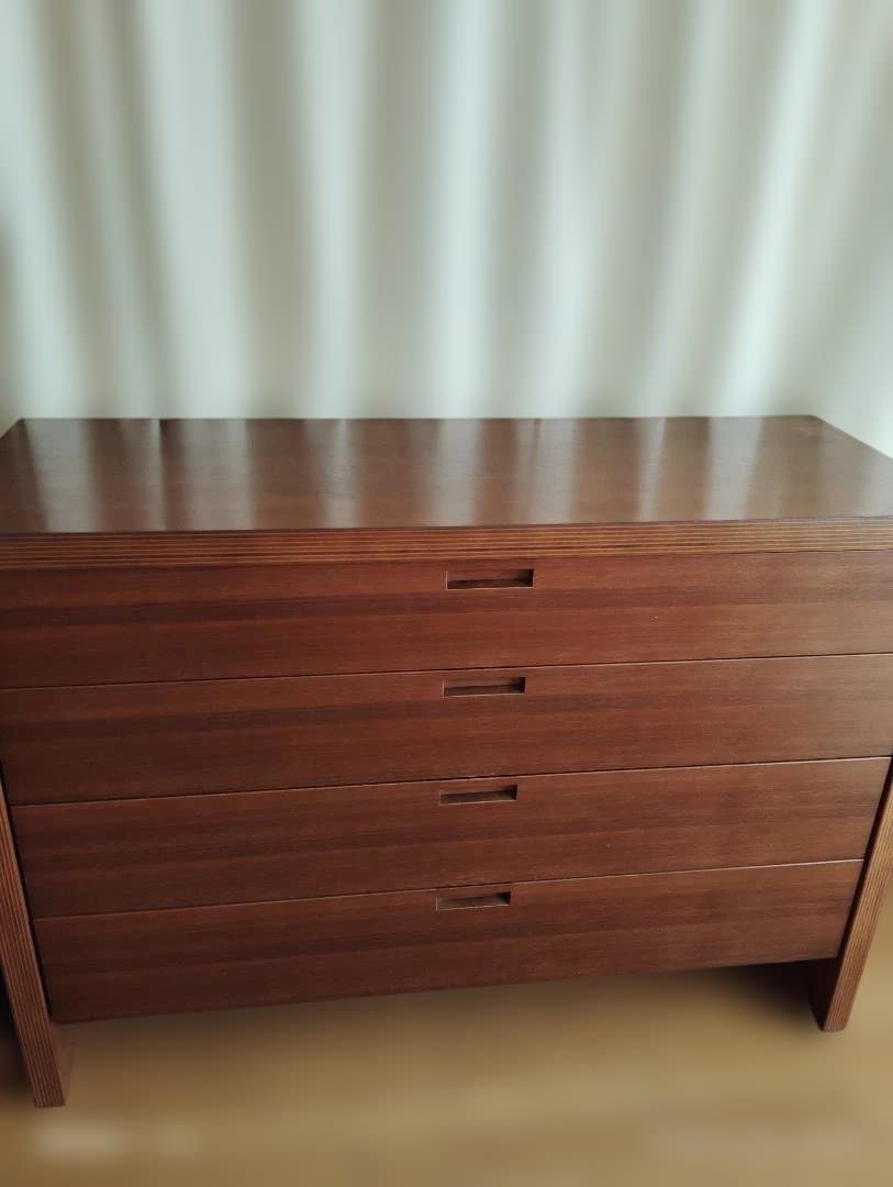 カンディハウス ストライプ チェスト DR-120 ウォールナット