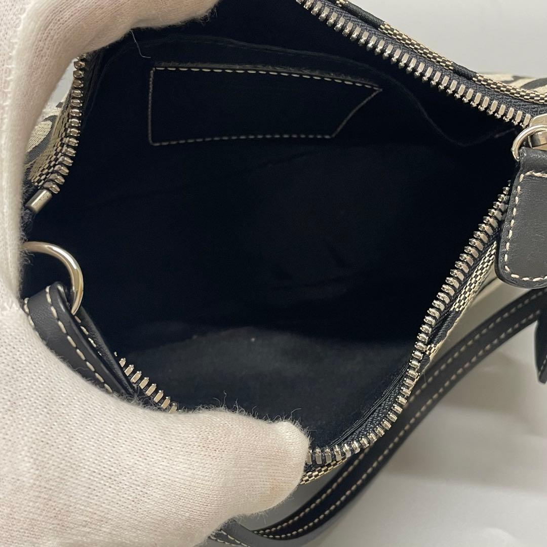 コーチ COACH 6094 美品 シグネチャー アクセサリーポーチ 黒