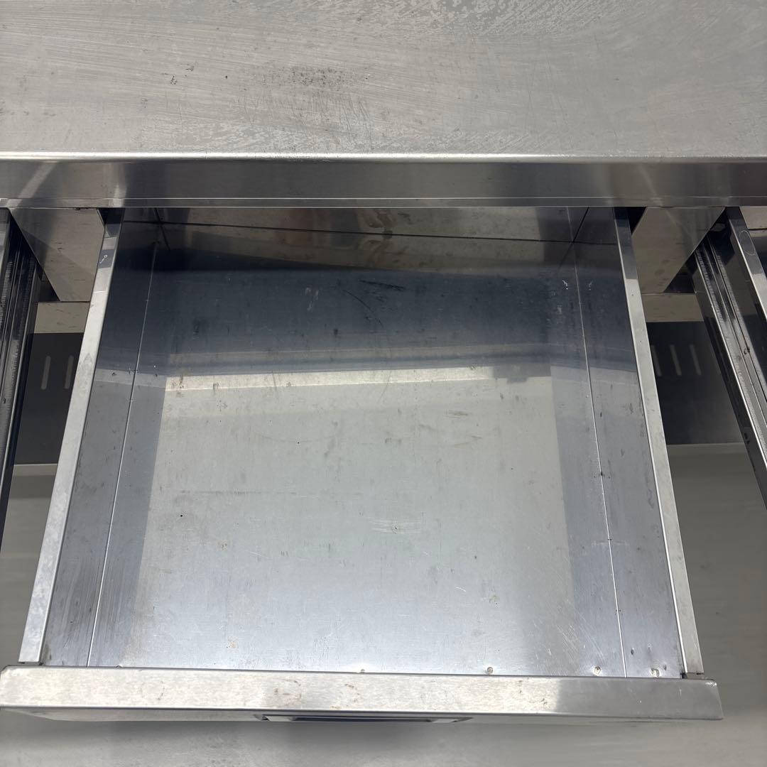 業務用 ステンレス２段引き出し付キッチン 調理作業台厨房テーブル
