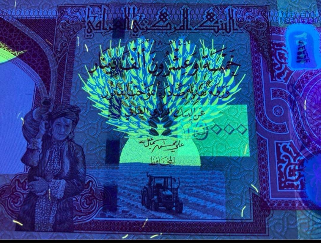 【新品未使用】イラクディナール25000 2枚 m519