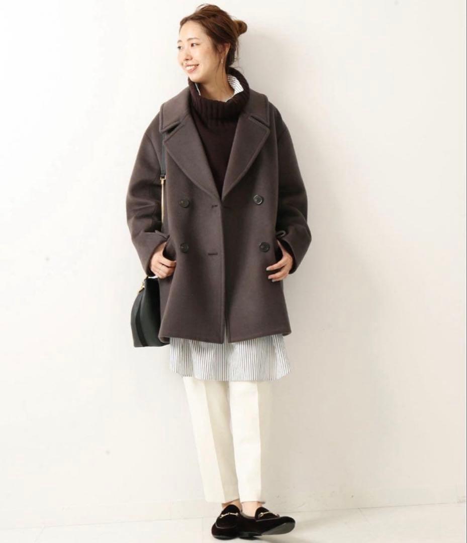 ☆極美品☆スピック＆スパン 定価47,300円 テーラードカラーショートコート