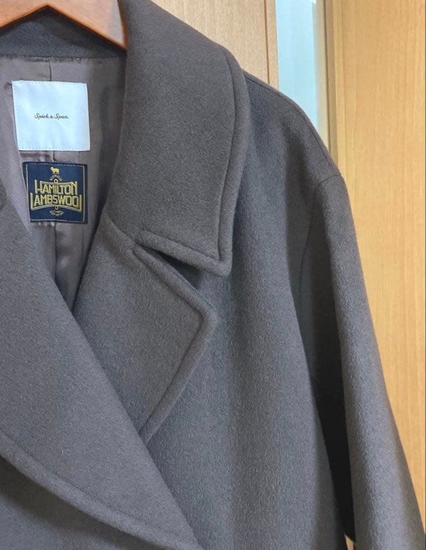 ☆極美品☆スピック＆スパン 定価47,300円 テーラードカラーショートコート