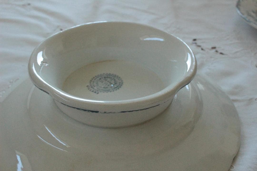 フランスアンティーク・ショワジールロワVILLARDコンポティエ・ケーキスタンド