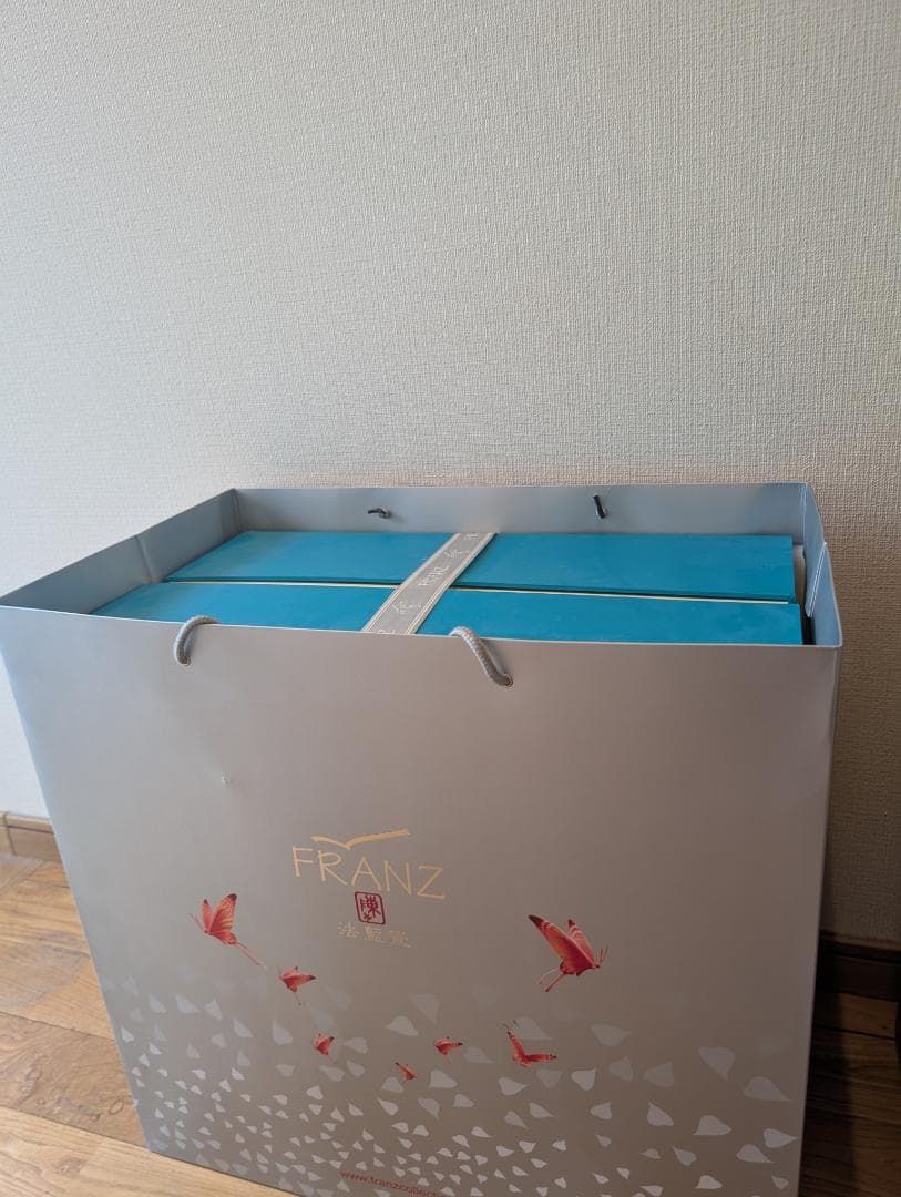 フランツ・コレクション　青い鳥と胡蝶蘭の置物　限定品　FRANZ