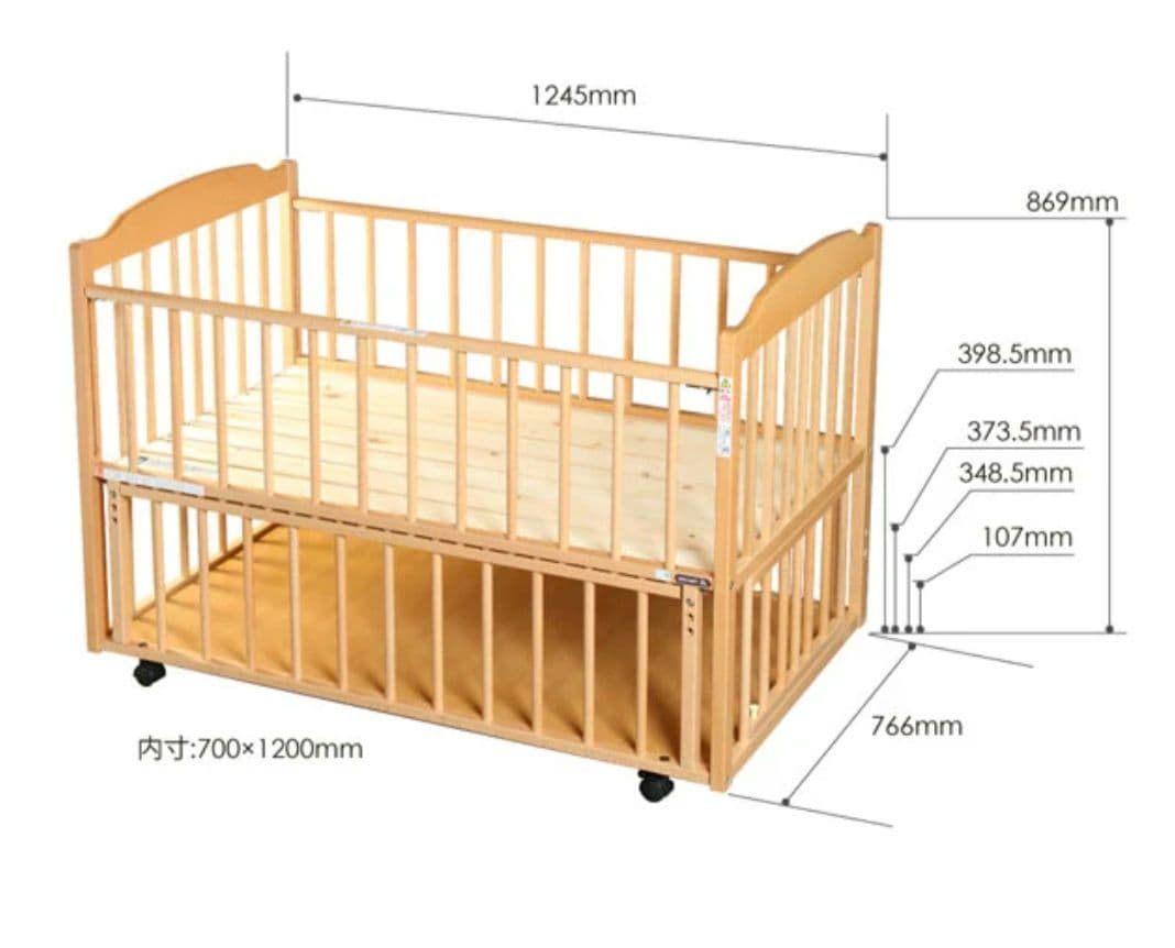 ベビーベッド サワベビー D型ジョルノ