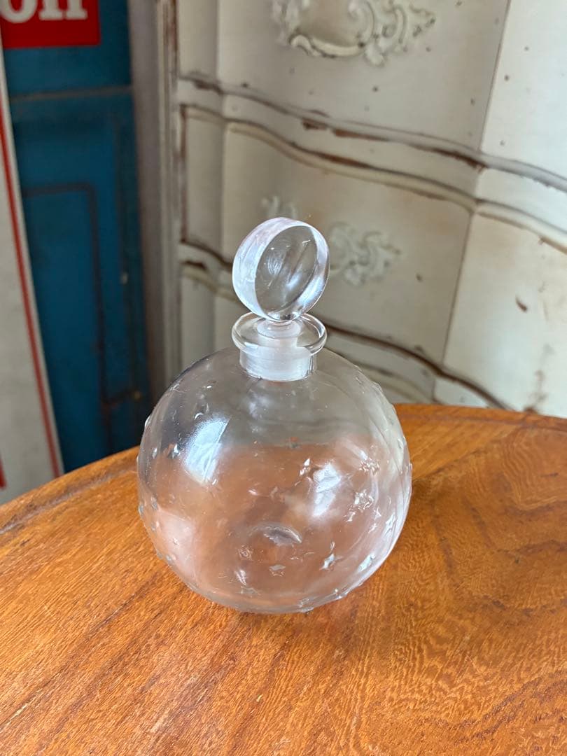 フランス　アンティーク　ガラス　パフューム　ボトル　香水瓶　ラリック　ビン　星