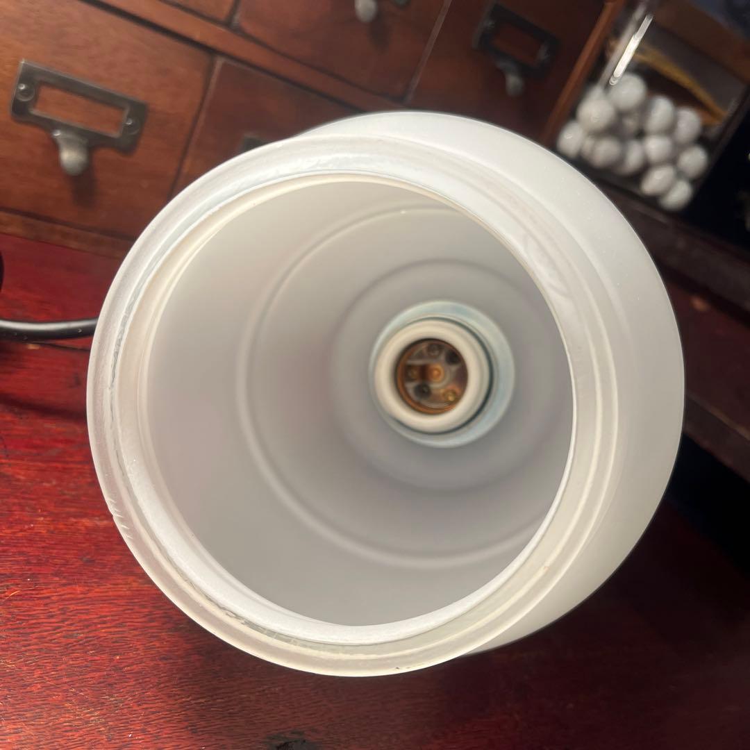 昭和レトロ　アンティーク　松下電工　ナショナル　ミルクガラス　天井照明