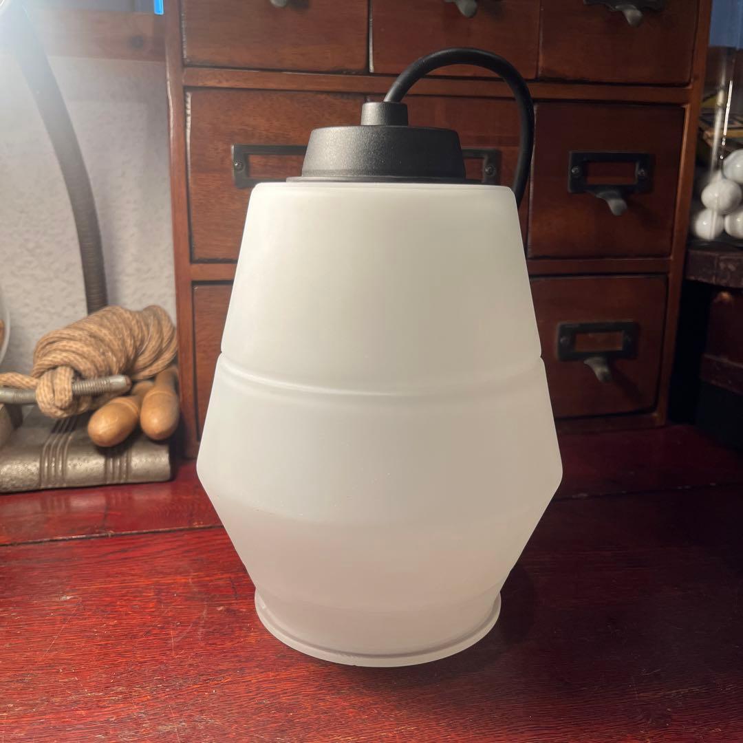 昭和レトロ　アンティーク　松下電工　ナショナル　ミルクガラス　天井照明