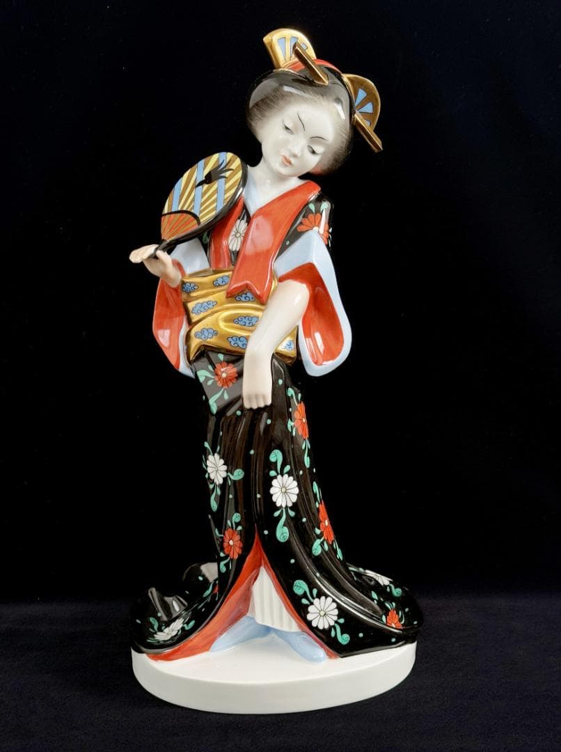 ヘレンド フィギュリン シノワズリ 芸者 西安の黒 人形