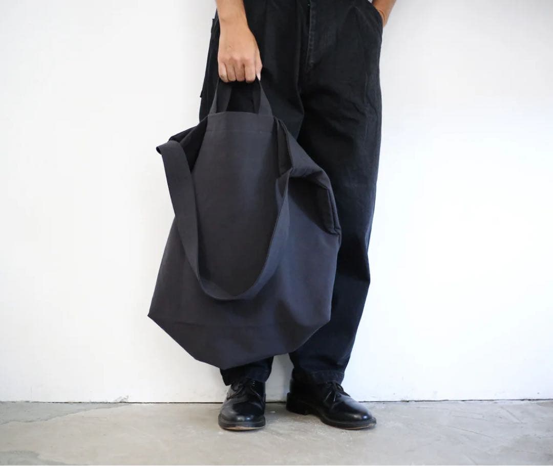 バッグ Kontor / brushed cotton big tote bag