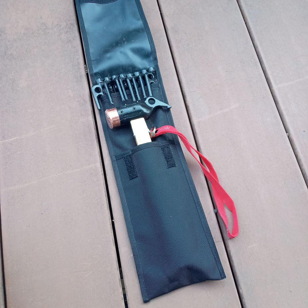 peak ペグハンマーソリッドステークセット　ケース付き