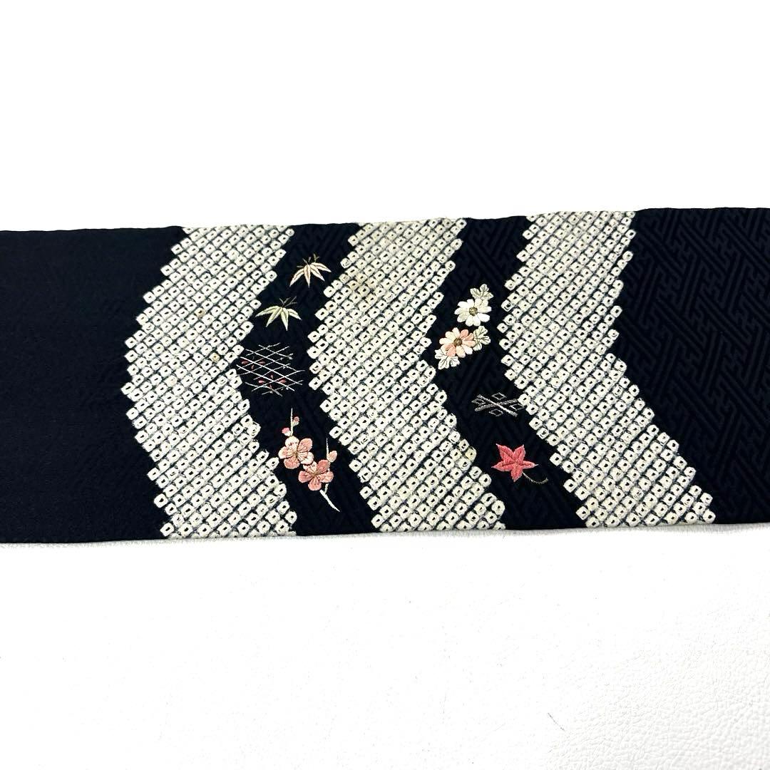 専用帯6098 ●高級 正絹 絞り 刺繍 名古屋仕立て 名古屋帯