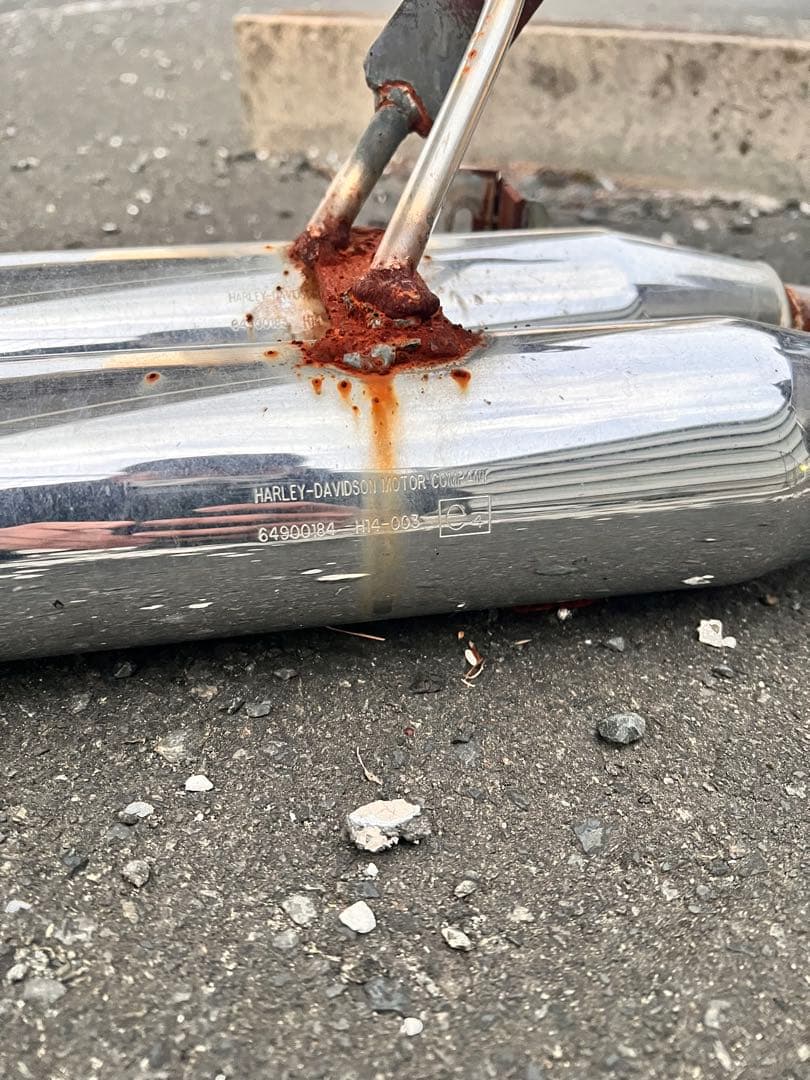 フュージョン　マフラー　難あり