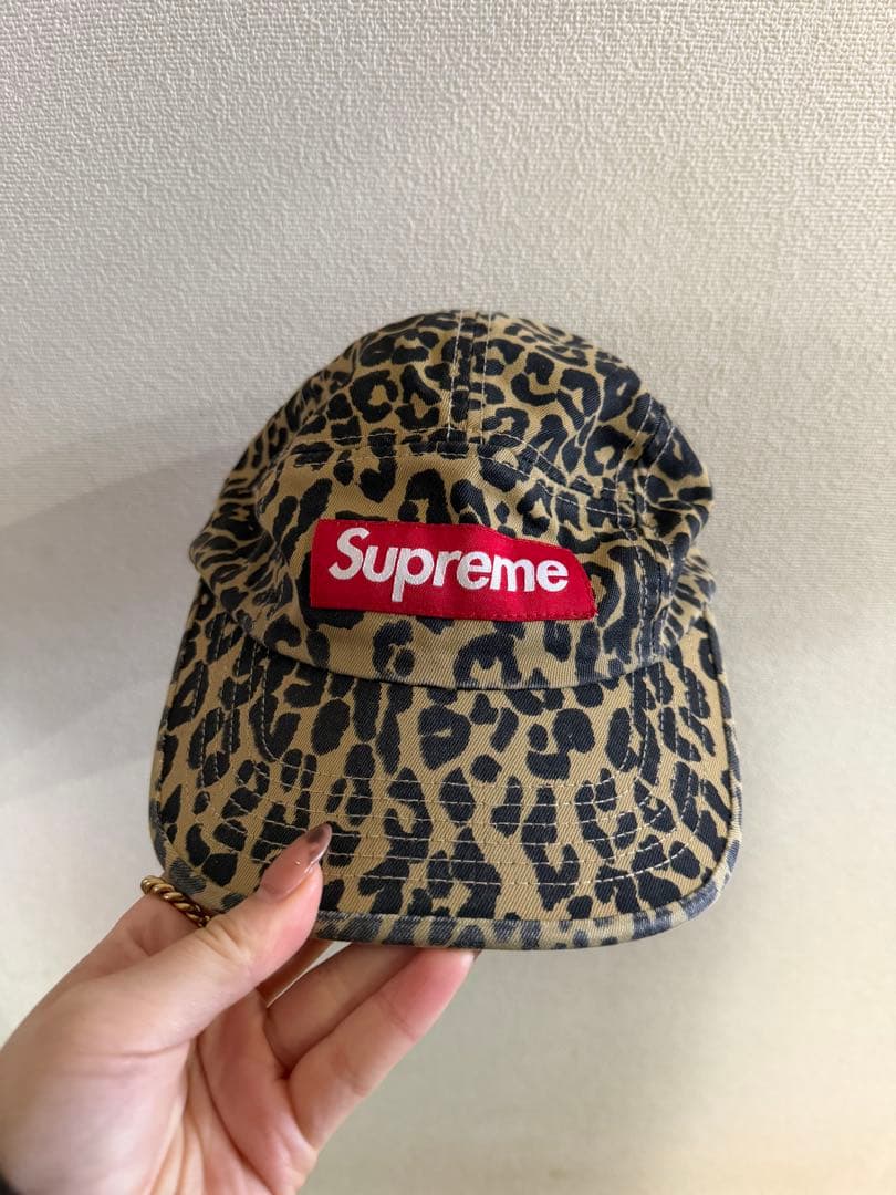 帽子 Supreme leopard 23fw