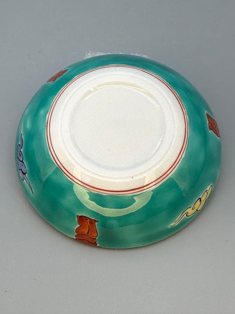 茶道具　香合　柿右衛門　濁手唐子