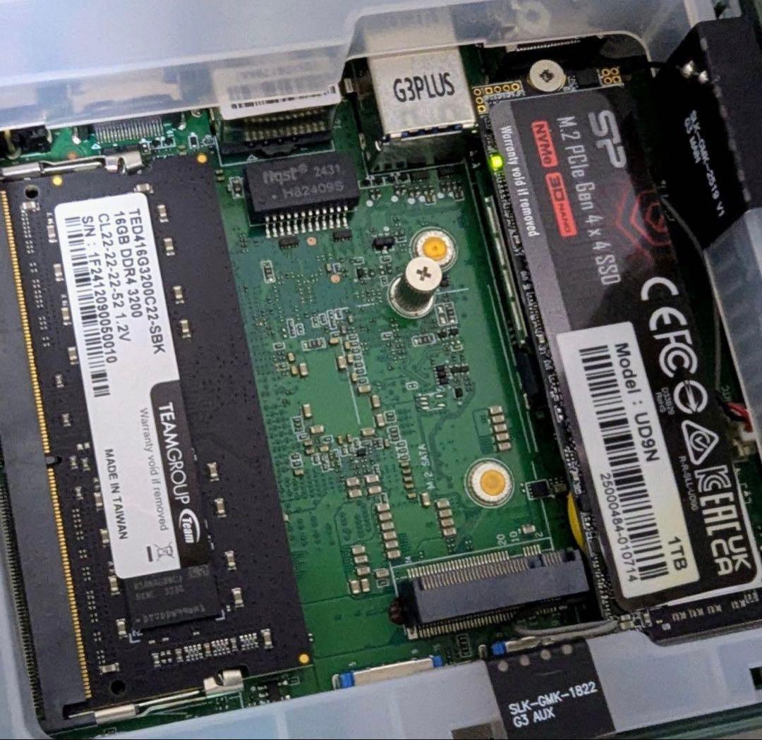 値*口様 GMKtec ミニPC Intel N150（16GB/1TB）に増設