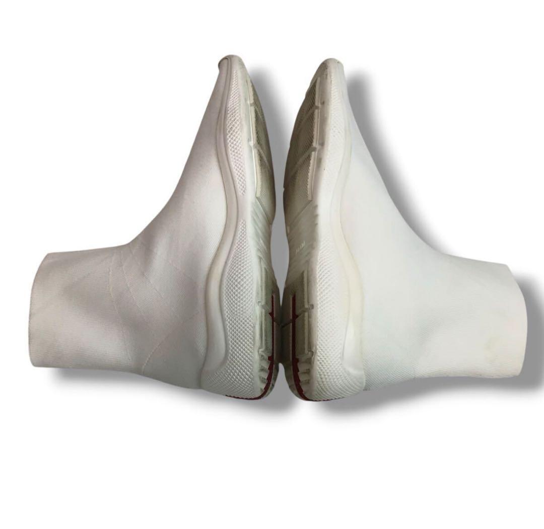 【PRADA】プラダ❤️ソックススニーカー・ショートブーツ✨ホワイト 37✨