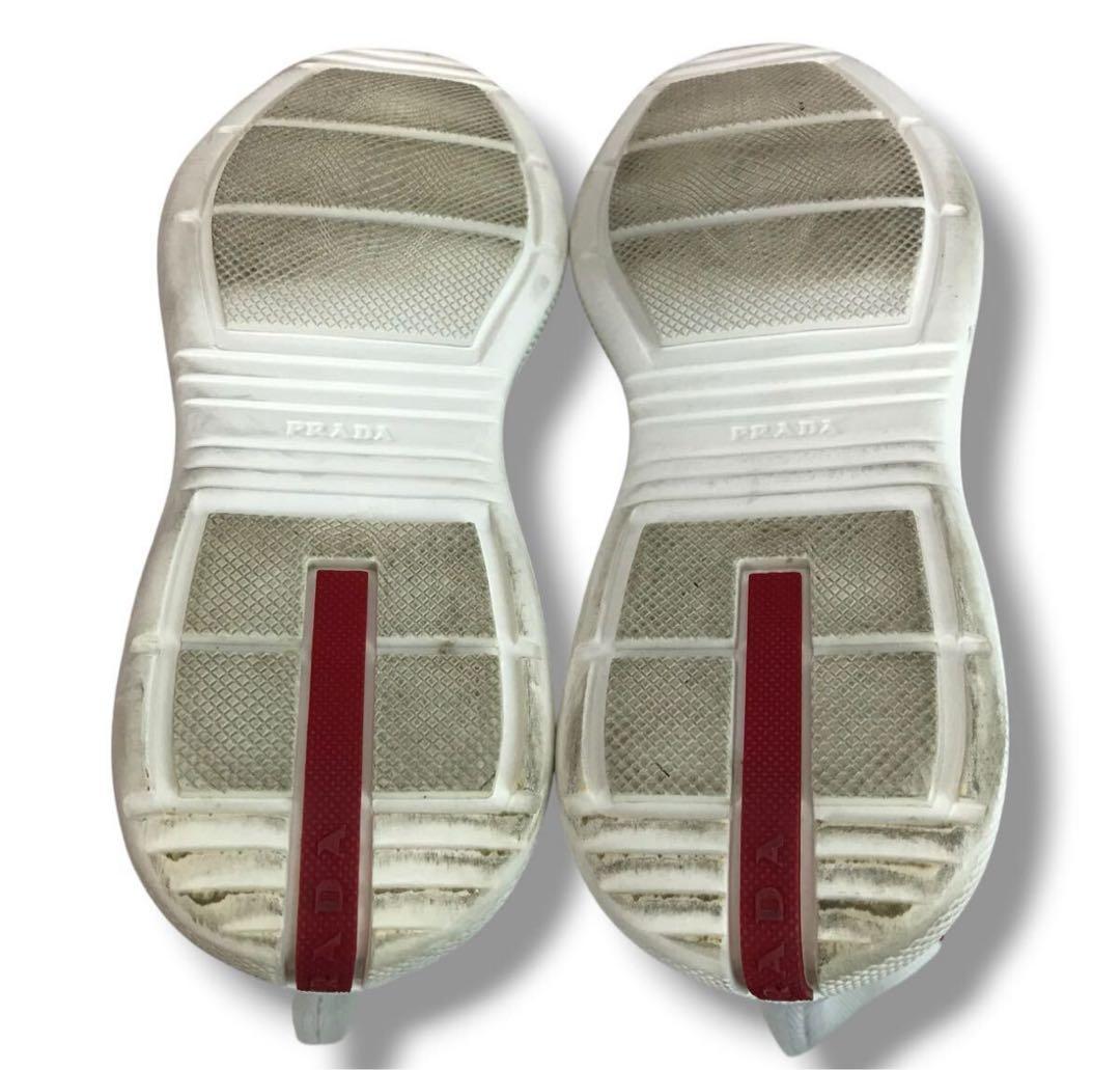 【PRADA】プラダ❤️ソックススニーカー・ショートブーツ✨ホワイト 37✨