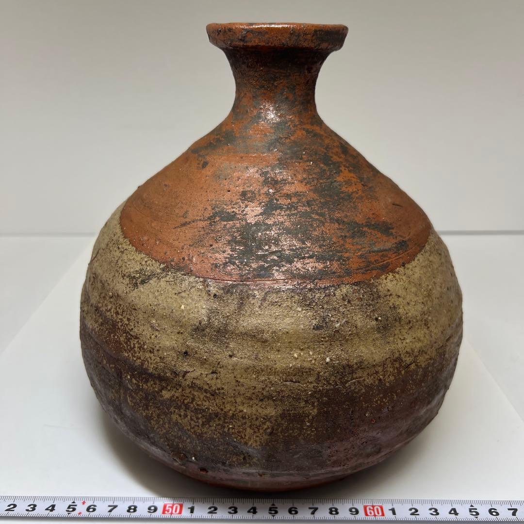 専用　桃山時代　古備前　かぶら壺　木箱付　高さ約23㎝　東Y8-0204③
