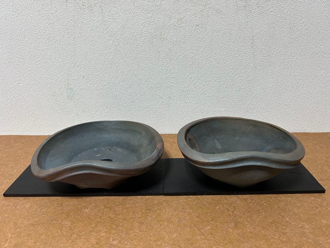 竹鳳　焼締変形盆栽鉢　貴風盆栽　小品盆栽　文人木　寄せ植え　山野草