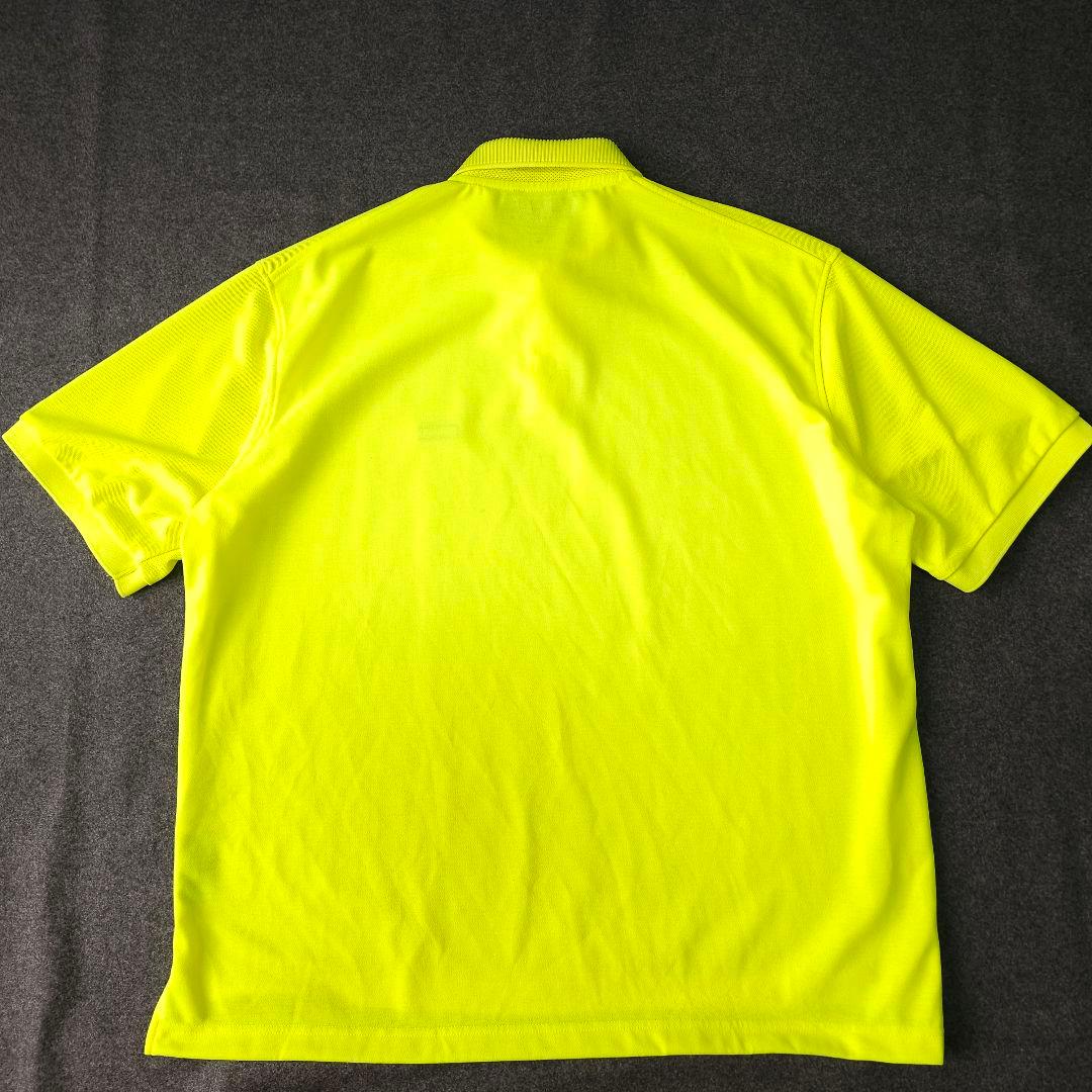 【TFW49】ロゴ刺繍 ワイドシルエット 半袖ゴルフポロシャツ イエロー M