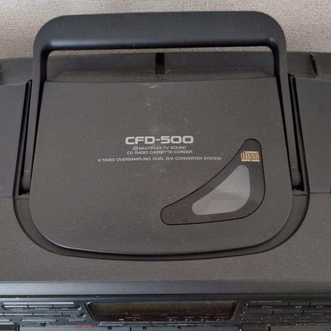SONY CFD-500　CDプレイヤー　ラジオカセット　動作品