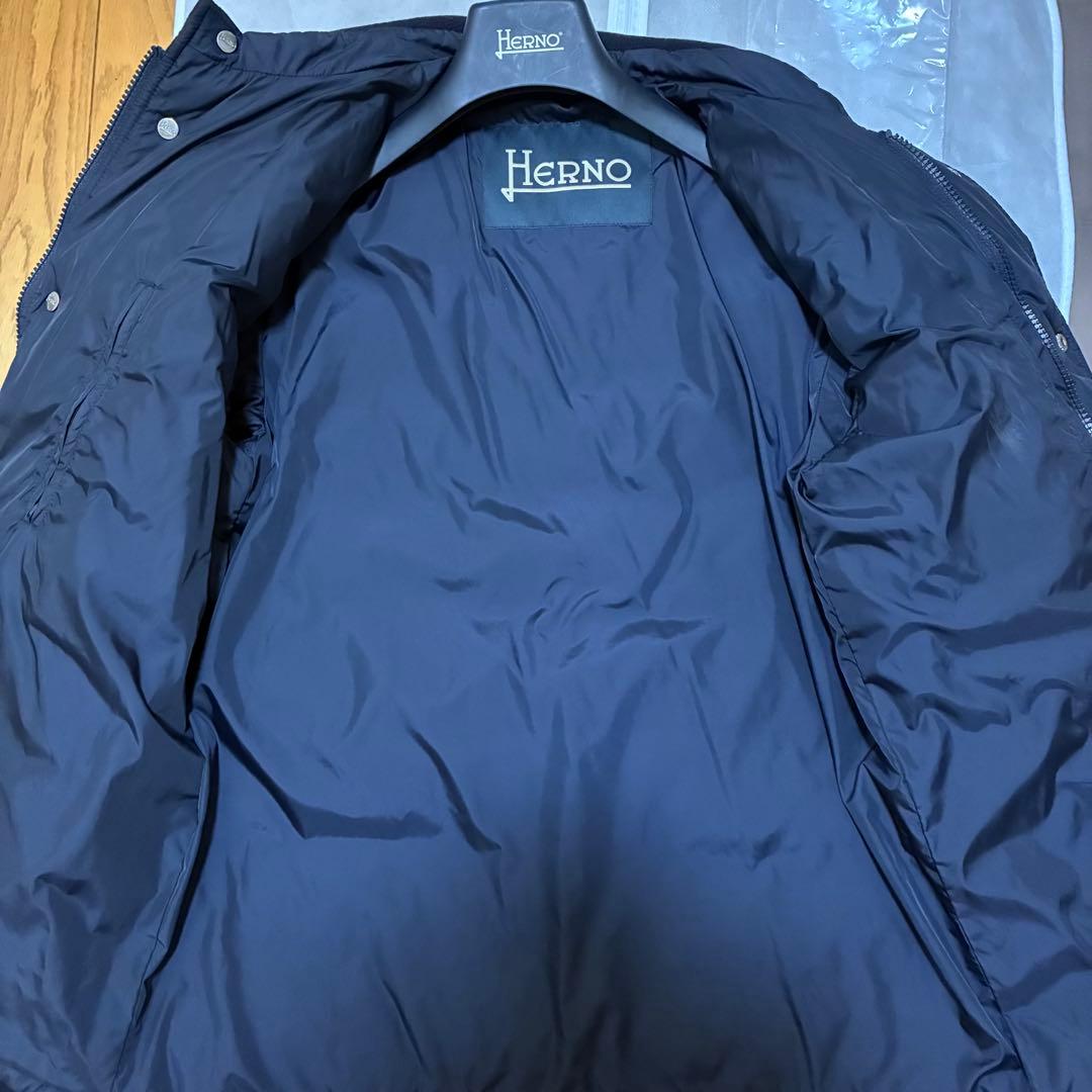 HERNO ネイビー ダウンジャケット　ブラック　ハイブリッド　ナイロン