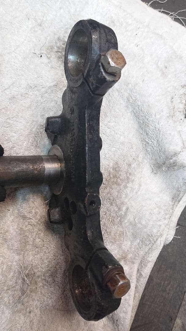 スズキ GT380 三又 中期後期 フロントステム サンパチ 曲がり無し