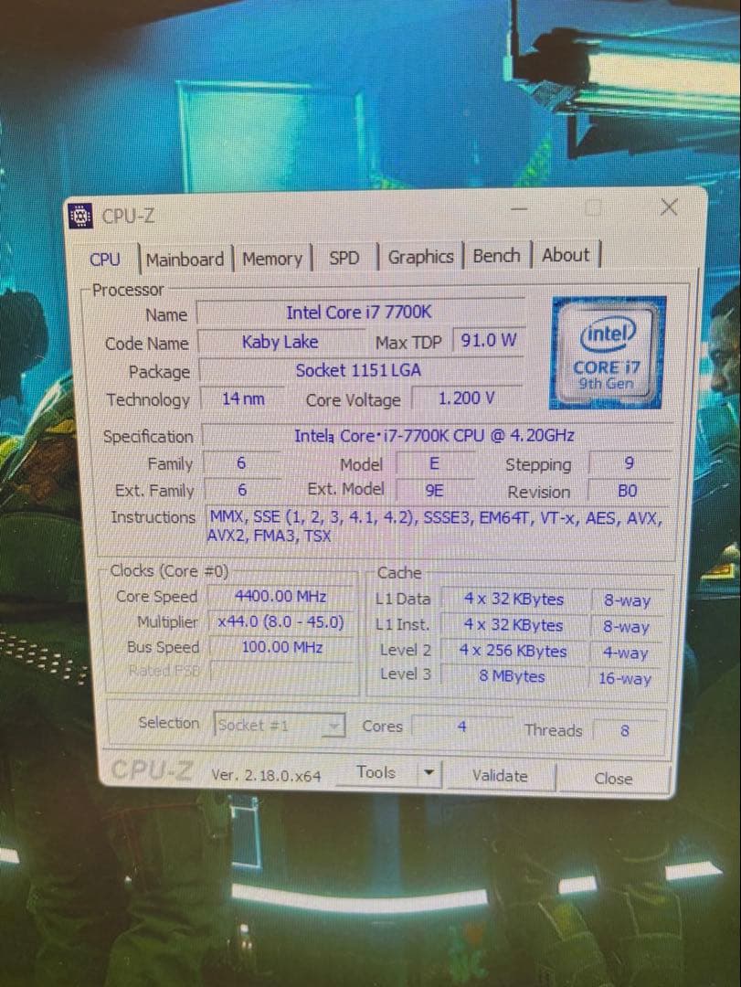 intel Core i7 7700K＋H270M-ITXマザーボード 訳アリ