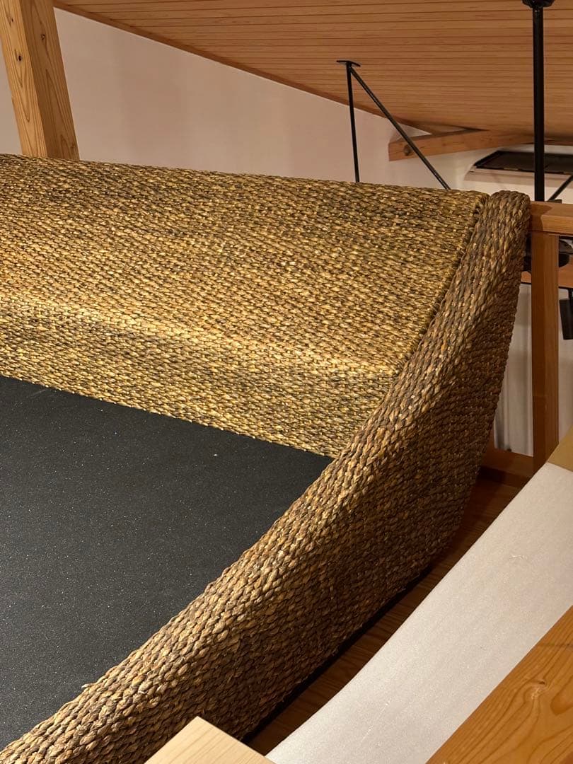 アジアン家具　ウォーターヒヤシンスベッドフレーム