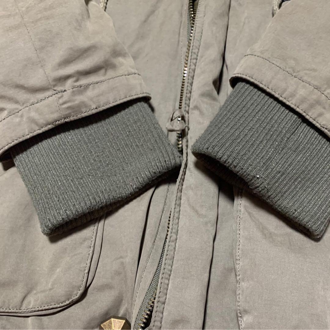 y2k グランジ　平成ギャル モッズコート　ヒョウ柄　ファー付き　3way