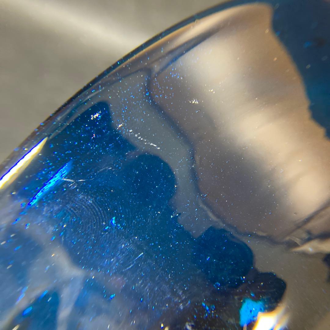 倉敷ガラス 小谷眞三 小谷真三 茶碗 吹きガラス 気泡