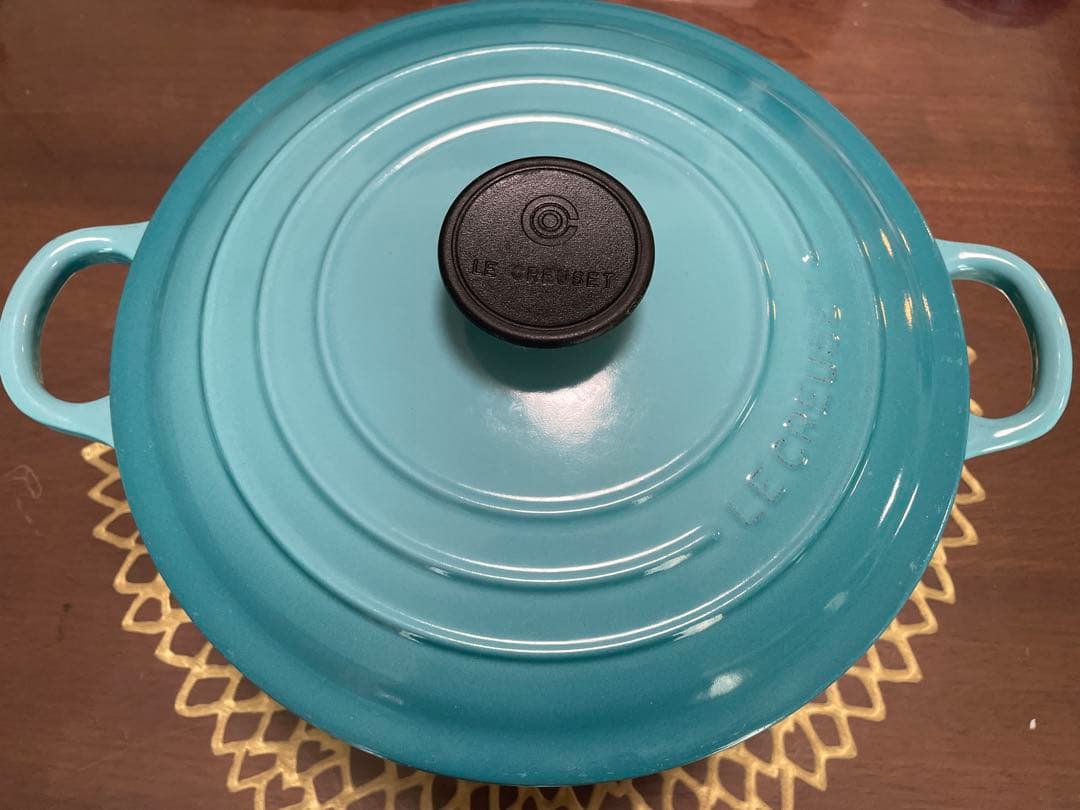 Le Creuset ルクルーゼ 両手鍋 24cm カリビアンブルー