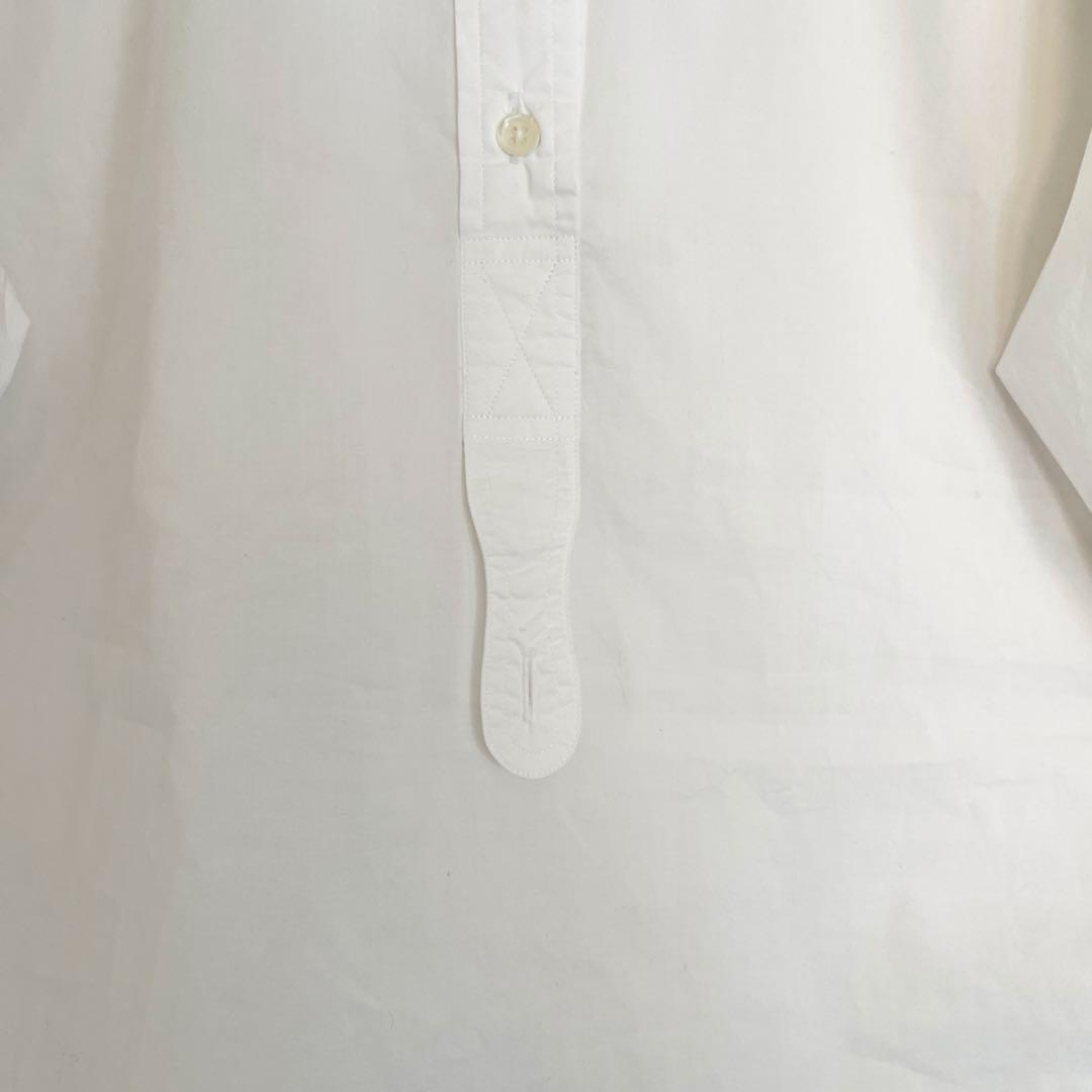 【未使用に近い★人気ボックスシルエット】マーガレットハウエルバンドカラーシャツ白