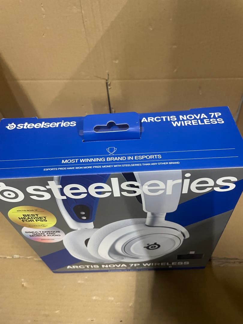 SteelSeries ゲーミングヘッドセット 61561 ホワイト×ブルー