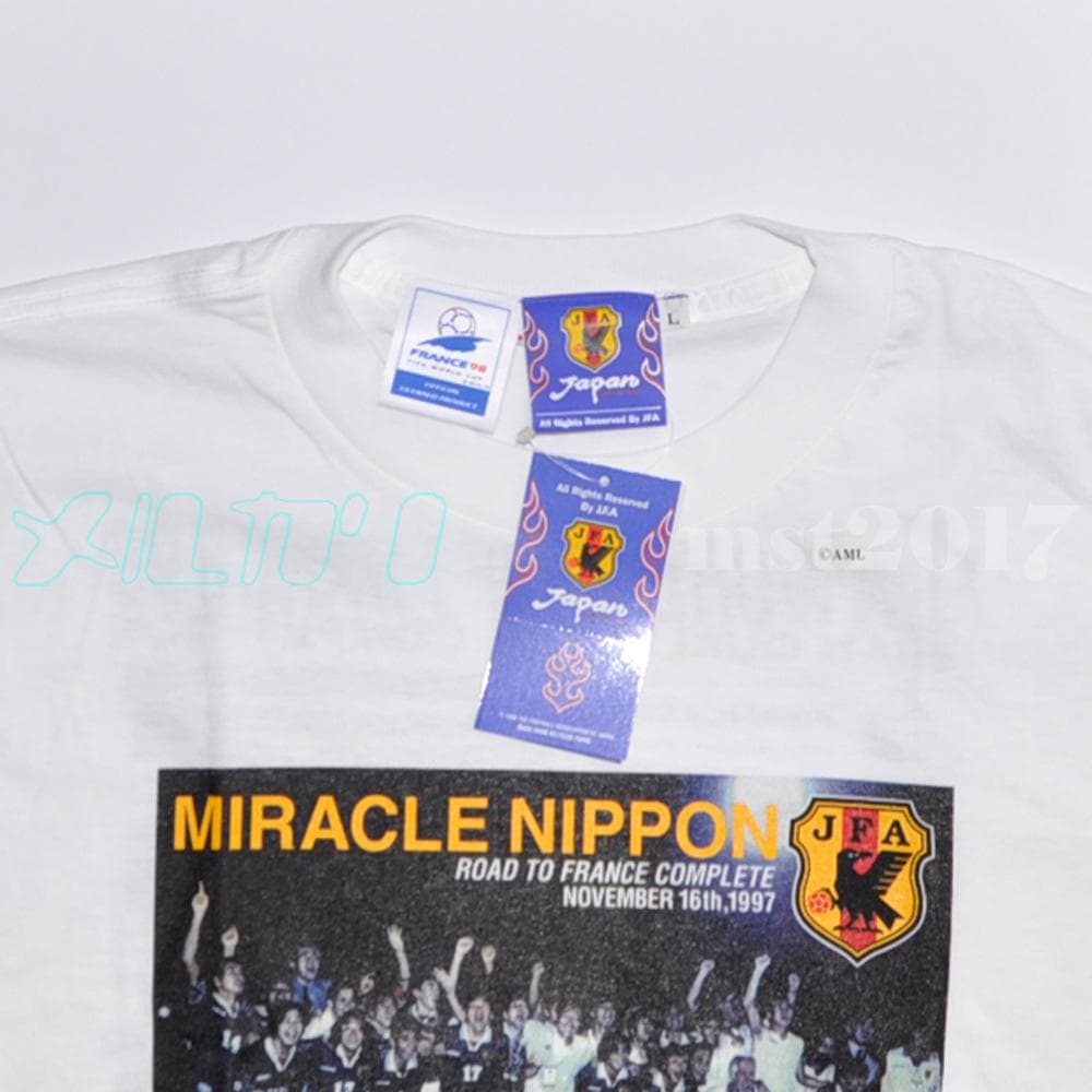 【ヴィンテージ 古着】JFA サッカー 日本代表 ジョホールバルの歓喜 Tシャツ